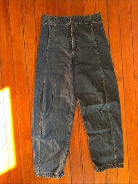 Shaina Mote long Lune Paint Denim in east